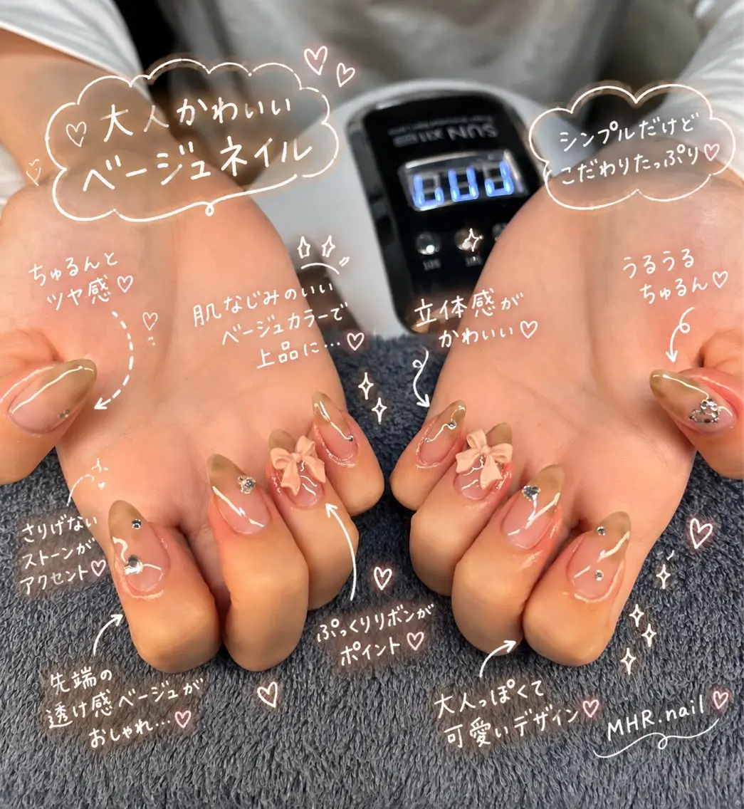 ネイル ハンドネイル フットネイル MHR nailのネイルデザイン