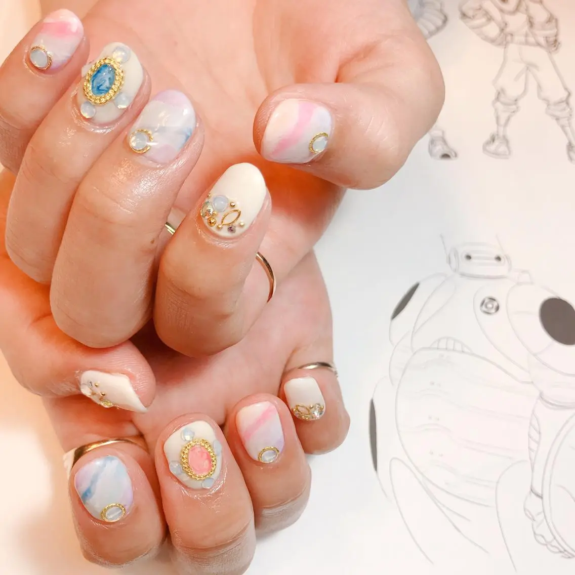 ネイル パステルネイル owlnail /持込みデザイン専門のネイルデザイン