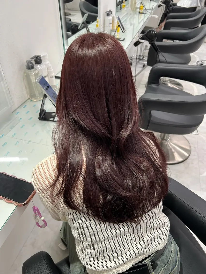 カラー ヘアカラー トリートメント ヘッドスパ ヘアセット ブリーチなし透明感 💗RYOTAのヘアスタイル