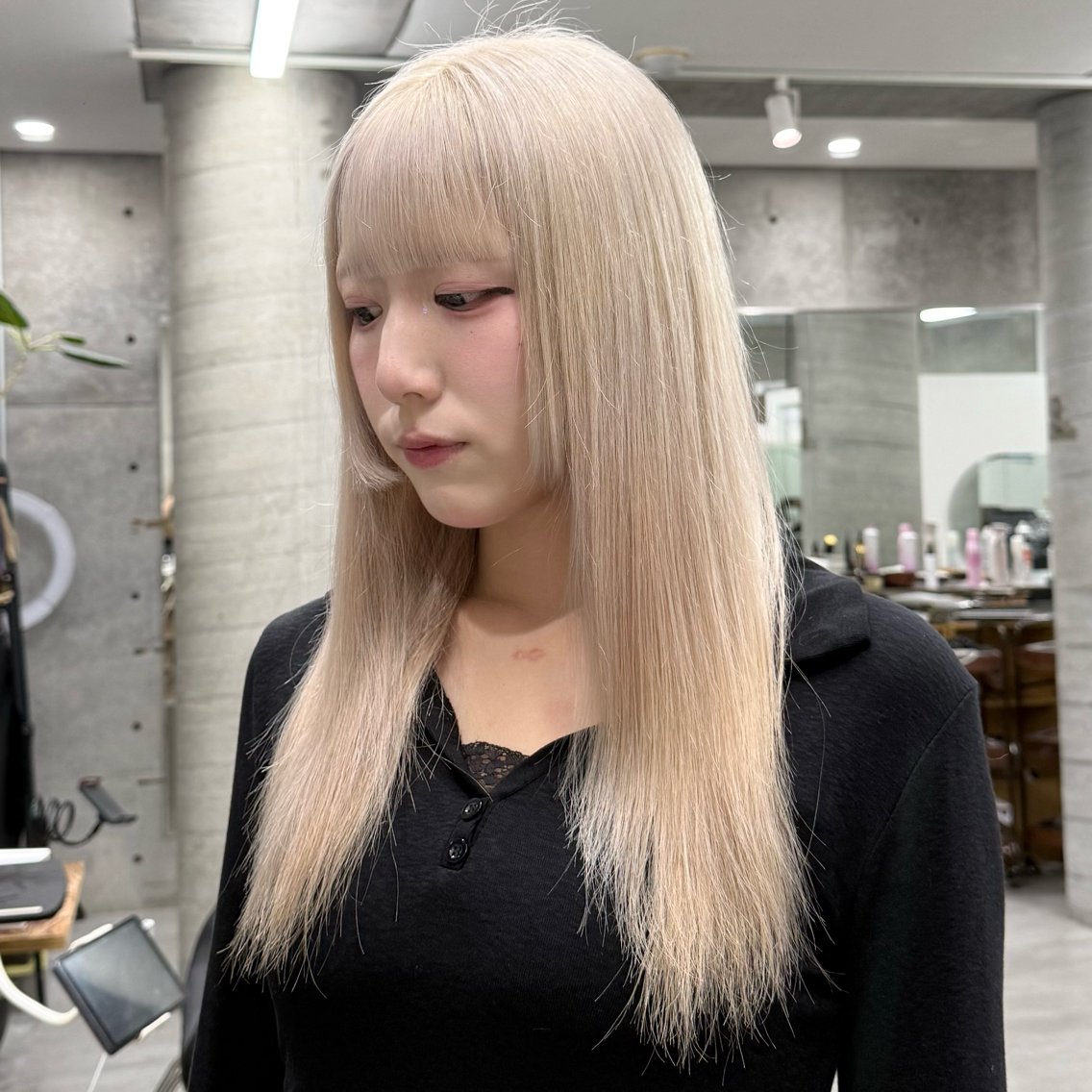 ロング カラー ヘアカラー Runa/心斎橋 /ハイトーンのヘアスタイル