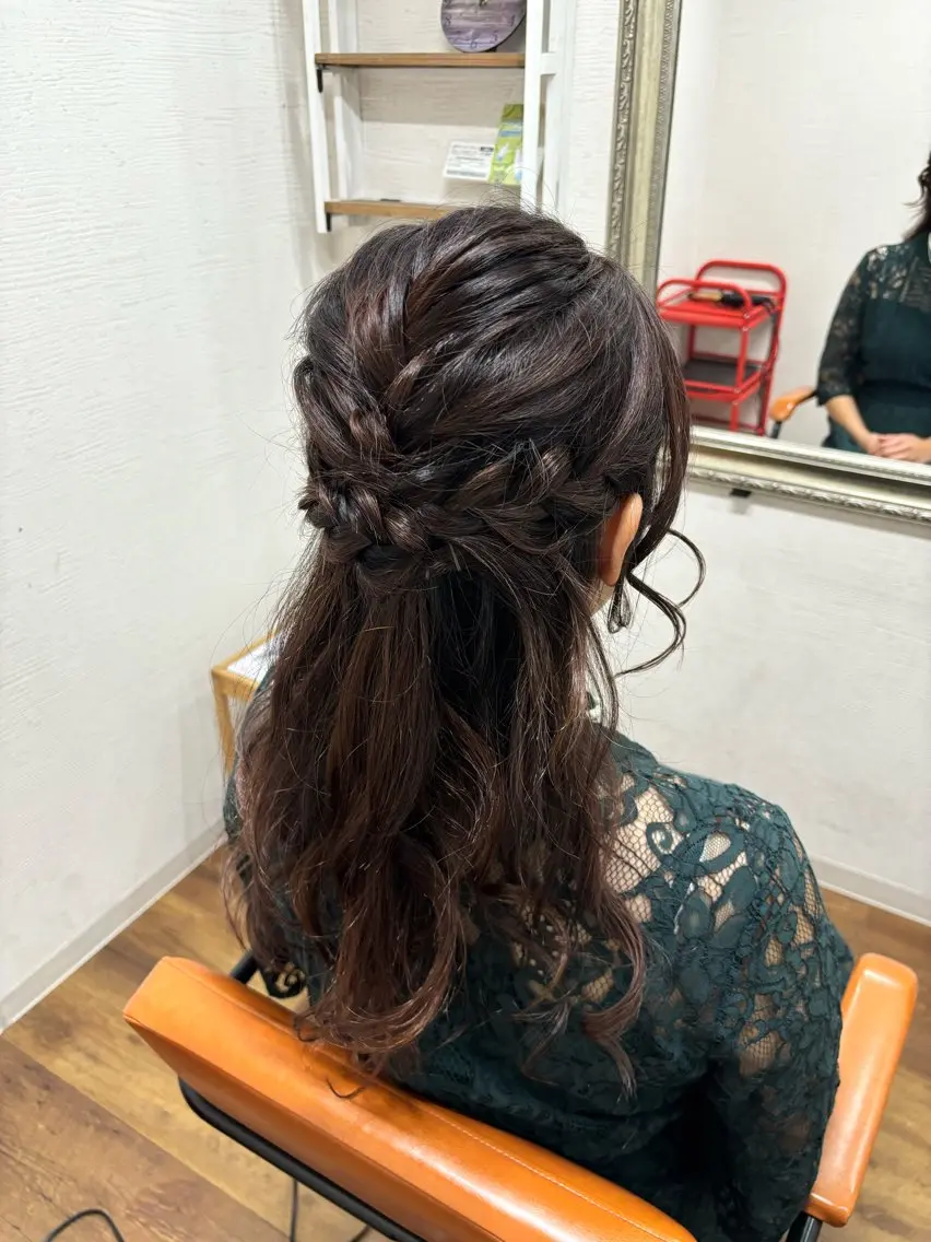 ロング ヘアセット ️韓国ヘア/レイヤー カットYūka❤️のヘアスタイル