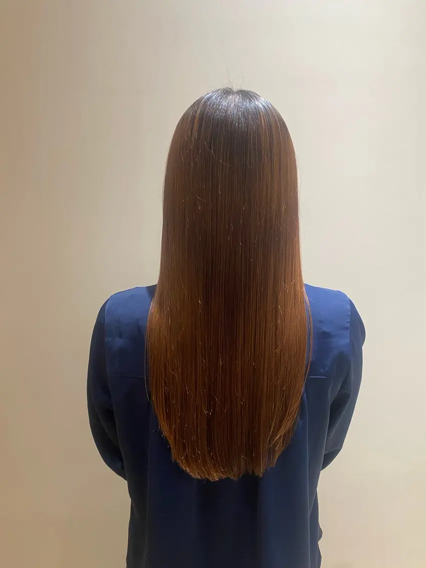 ロング トリートメント 中島愛佳🐥⸒⸒ 縮毛矯正/艶髪カラーのヘアスタイル