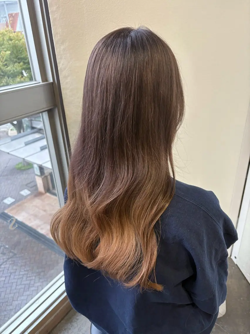 ロング カラー カット ヘアカラー SARAJU仁川 _aya🌼のヘアスタイル