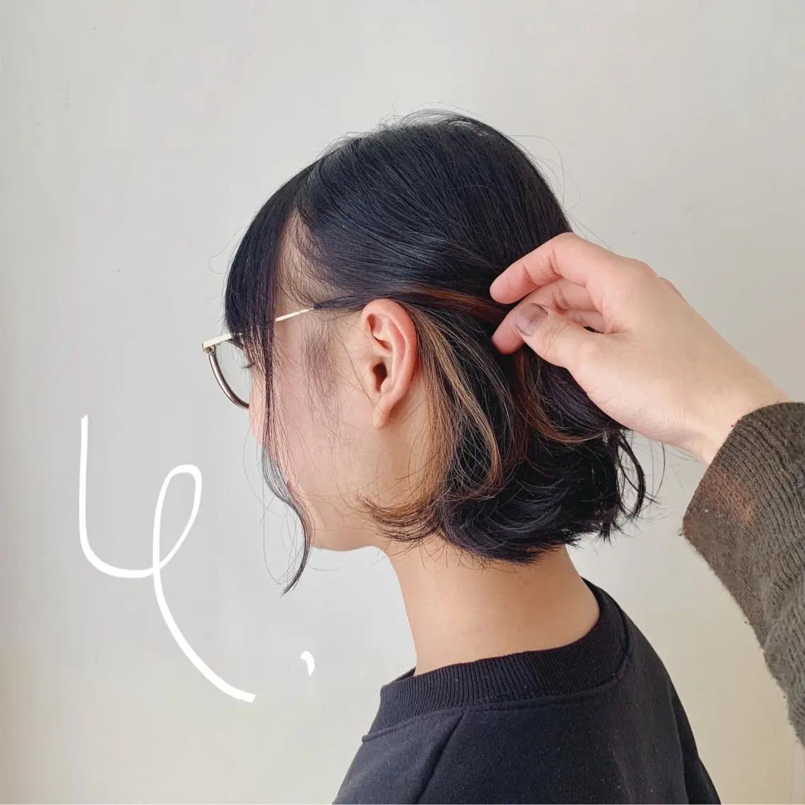 ショート カラー イノウエ ミキの眉毛・アイブロウイメージ