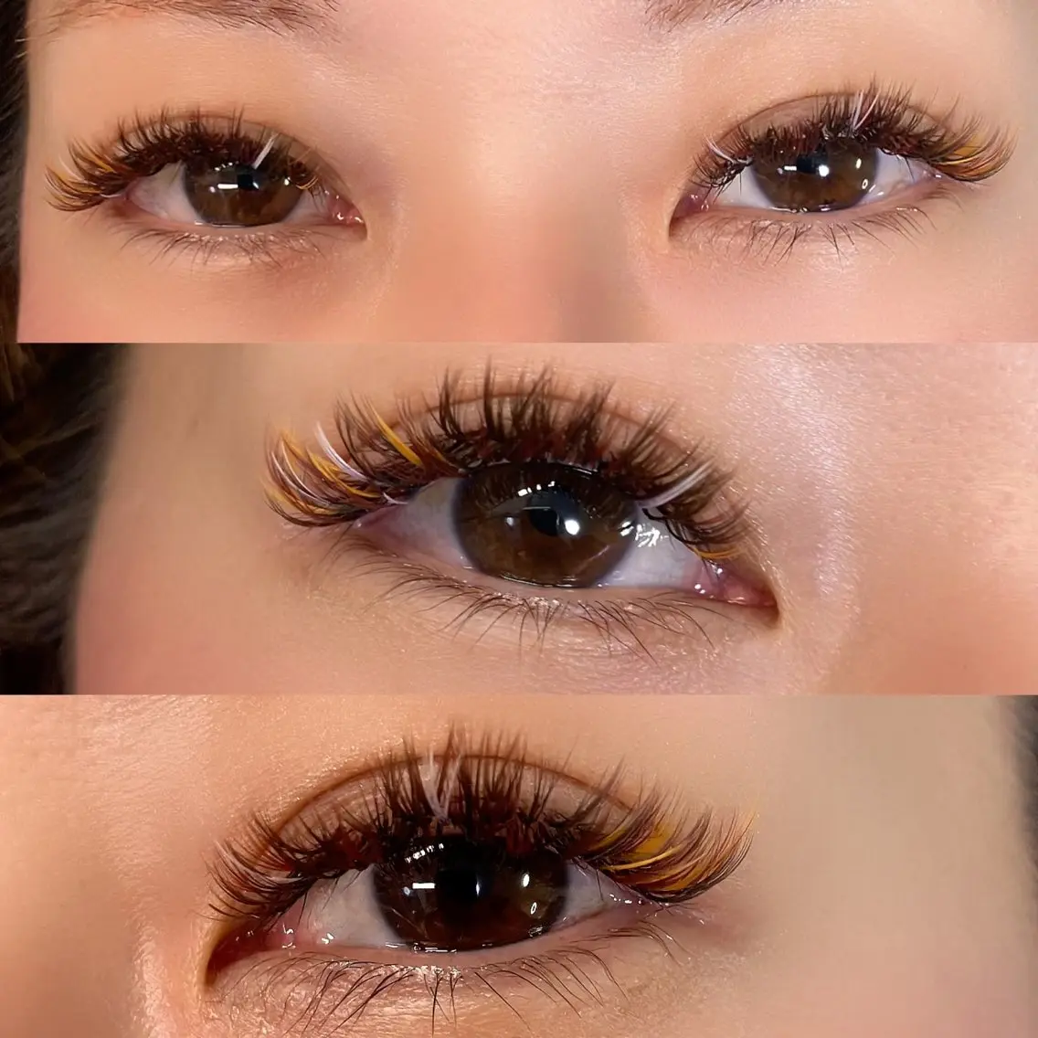 マツエク・マツパ 付け放題 カラーマツエク ボリュームラッシュ linda lashesのマツエク・マツパデザイン
