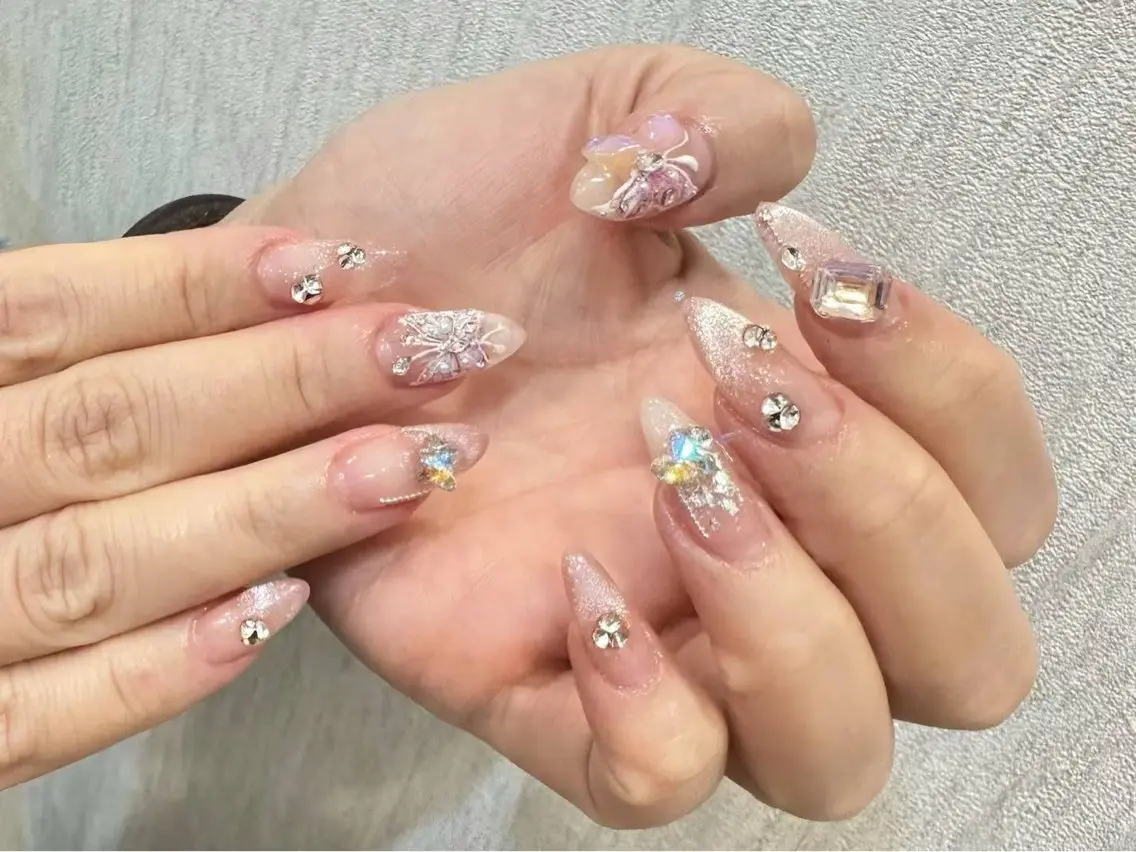 ネイル アートネイル フラワーネイル フットネイル ジェルネイル マグネットネイル Babarla Nailのネイルデザイン