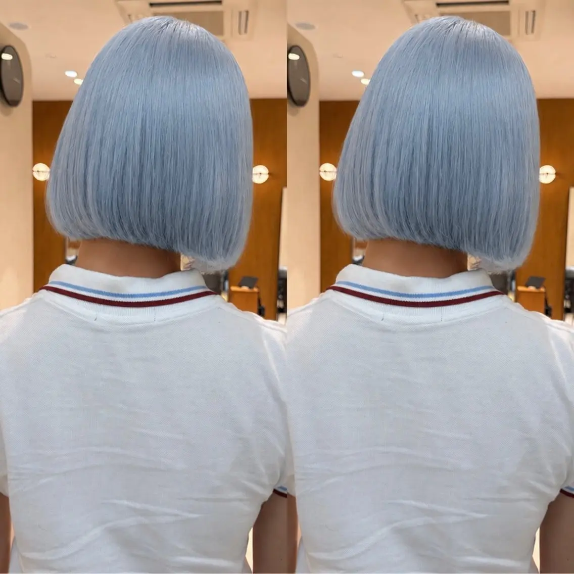 ミディアム カラー ブリーチ ボブ ヘアカラー ブリーチカラー🌟/ ちさとのヘアスタイル