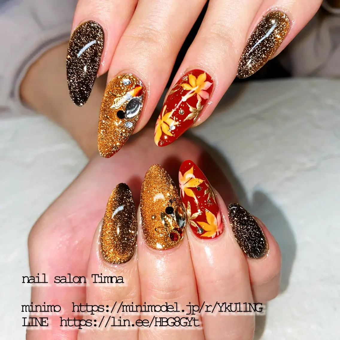 セミロング ハンドネイル NAILSALON 🍔Timna🍟のネイルデザイン