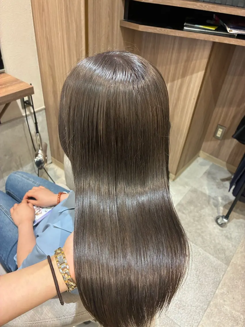 セミロング カラー ブリーチ ブラウンカラー 自分史上1番可愛い/ 似合わせ【MAHO】のヘアスタイル