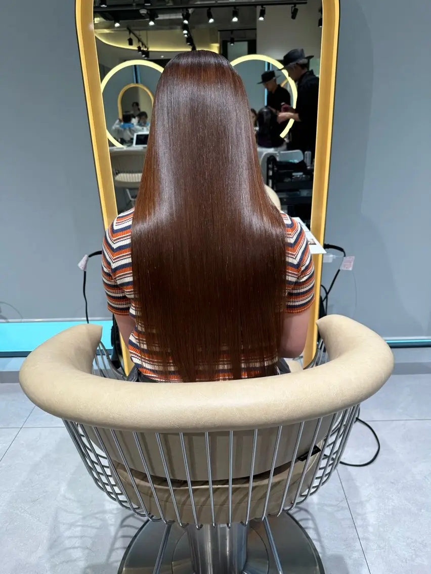 ロング カラー カット 縮毛矯正 トリートメント 《髪質改善✖️オリー ブ🧸》小嶋拓也のヘアスタイル