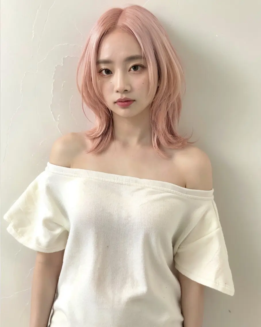 セミロング カラー カット ヘアカラー ブリーチ/艶カラー RYUTOのヘアスタイル