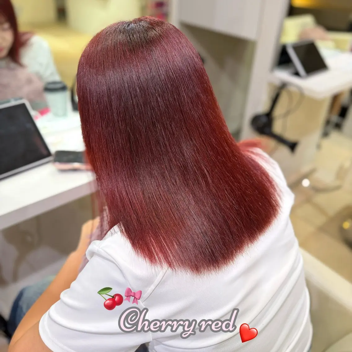 ロング カラー ブリーチ ダブルカラー ブリーチなしカラー レッドカラー ヘアカラー トリートメント 新宿/垢抜け艶髪🍒 エクステ/KANAのヘアスタイル