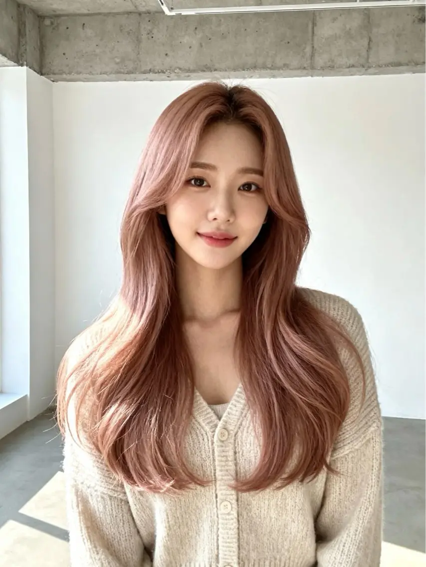 セミロング くびれヘア 顔まわりレイヤー 韓国風ヘア レイヤーカット 小顔カット カット 韓国レイヤーカット 🫧大阪梅田レイヤーのヘアスタイル