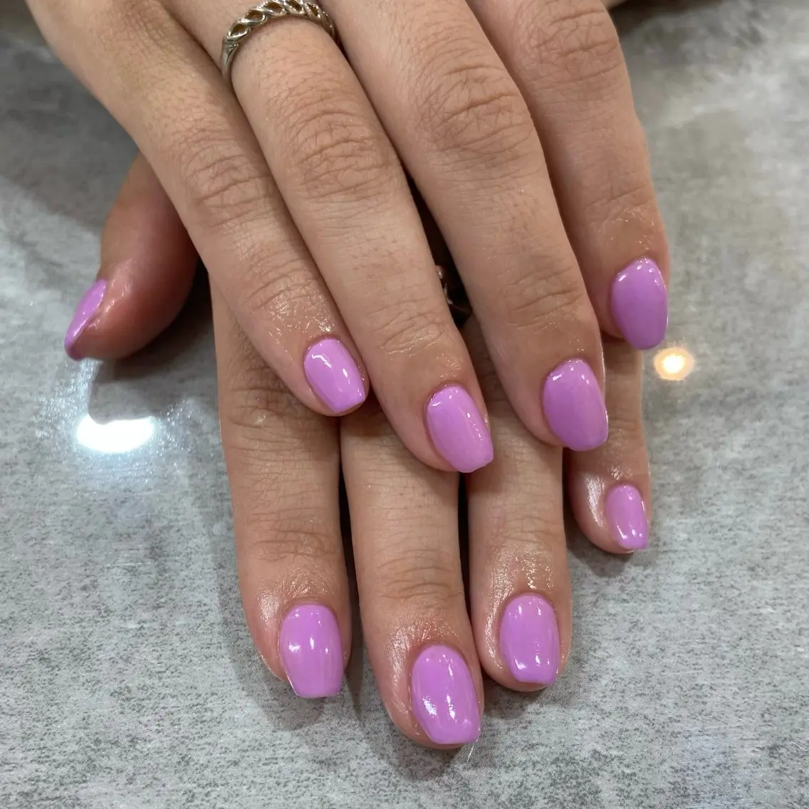 ネイル ワンカラーネイル HINAKO💫 Ouja groupのネイルデザイン