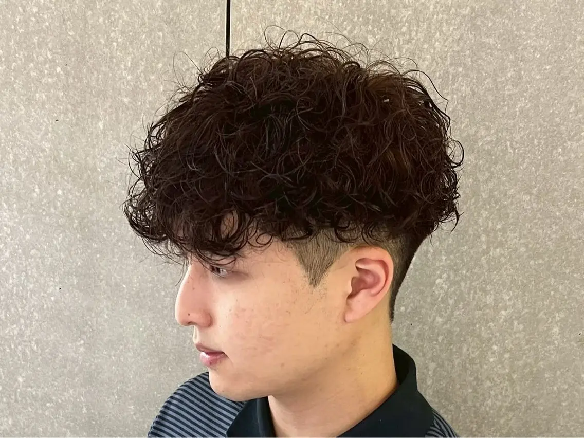 ショート パーマ メンズ 朝ラクパーマ 【SENA】のヘアスタイル