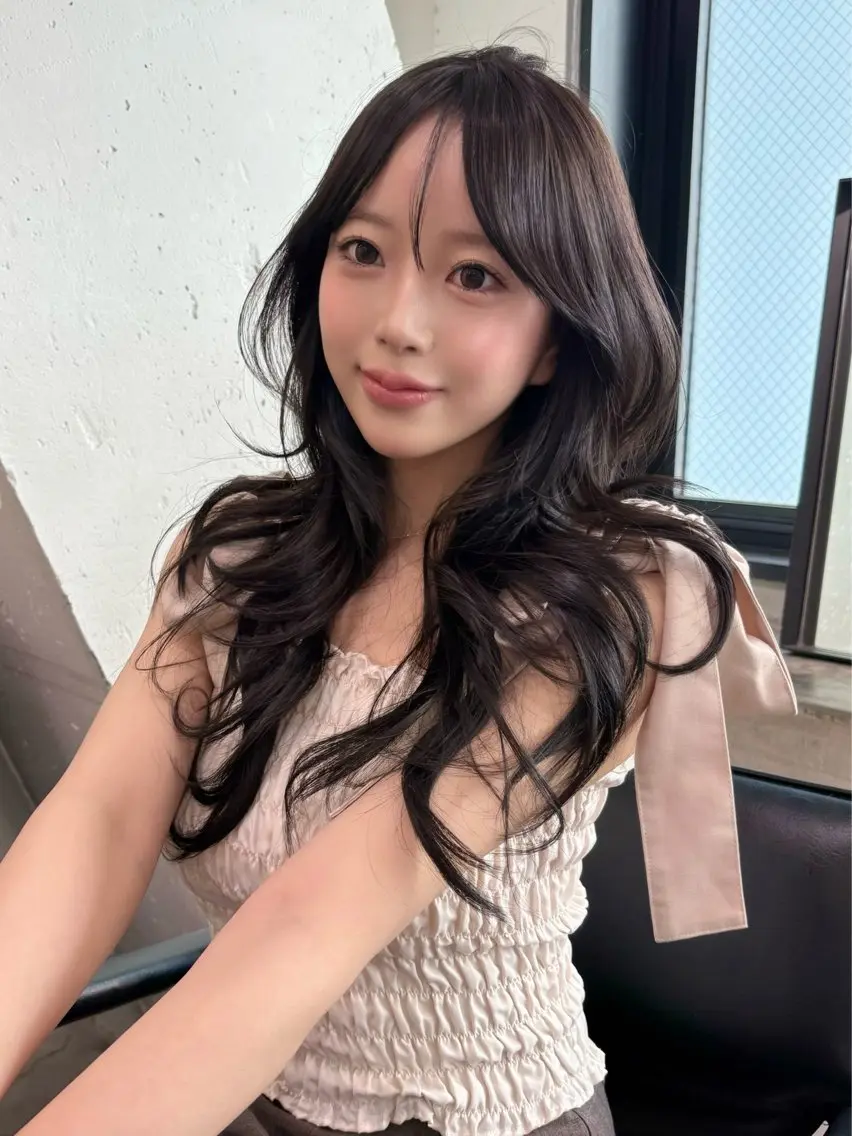 セミロング 新宿ෆ‪レイヤー 特化/cahoのヘアスタイル