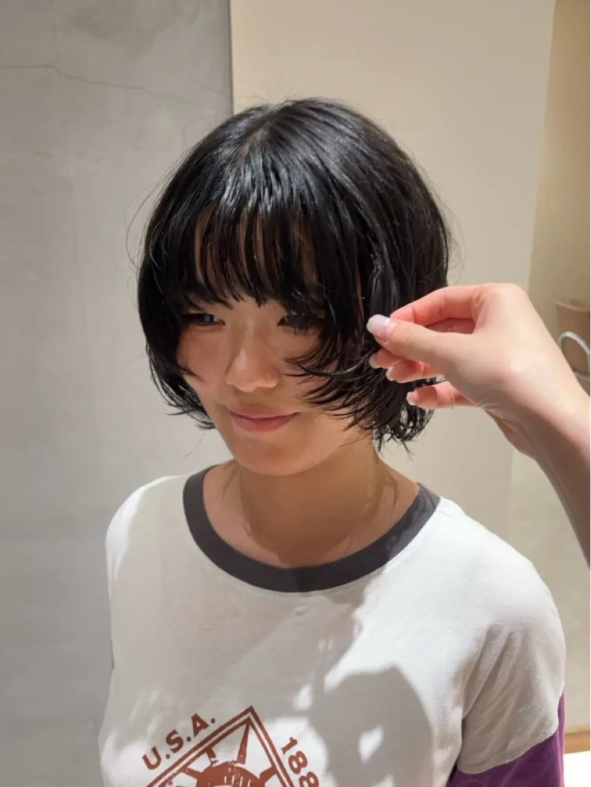 [抜け感]ニュアンスパーマの写真