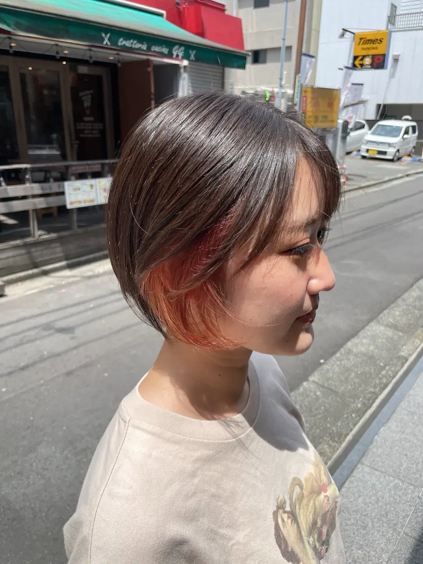 ショート カラー カット ヘアカラー 【Sweep】おじま のぞみのヘアスタイル
