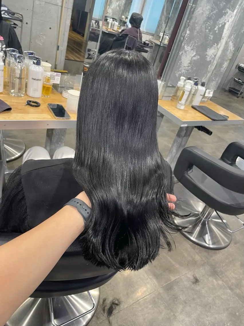 ロング カラー カット ヘアカラー トリートメント ヘッドスパ ヘアセット ベージュカラー💖 やすひろのヘアスタイル