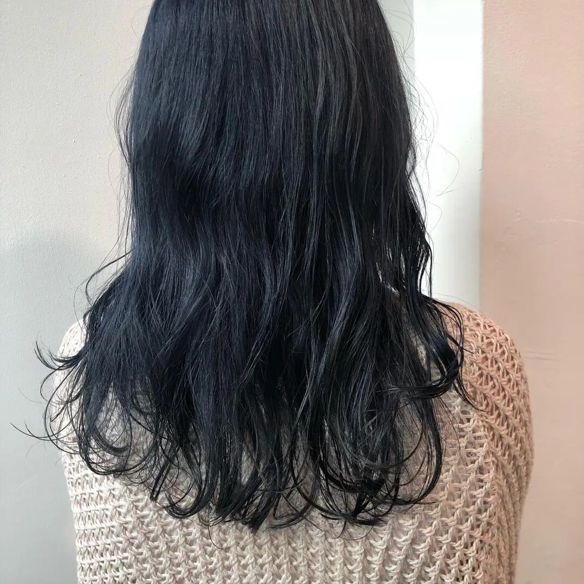 ミディアム カラー ネイビーカラー ヘアカラー トリートメント ヘアセット ❤️sai❤️ official❤️のヘアスタイル
