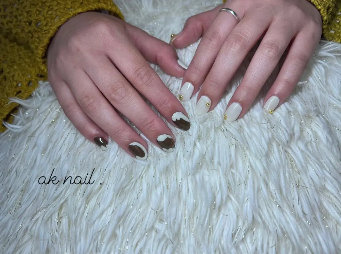 ショート ネイル ハンドネイル ak nail .のネイルデザイン