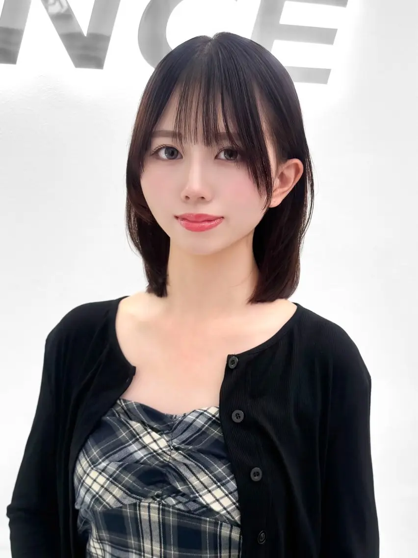 ミディアム カラー ヘアアレンジ カット ヘアカラー トリートメント ヘッドスパ ヘアセット 縮毛矯正🤍 盛れるボブ/ひかりのヘアスタイル