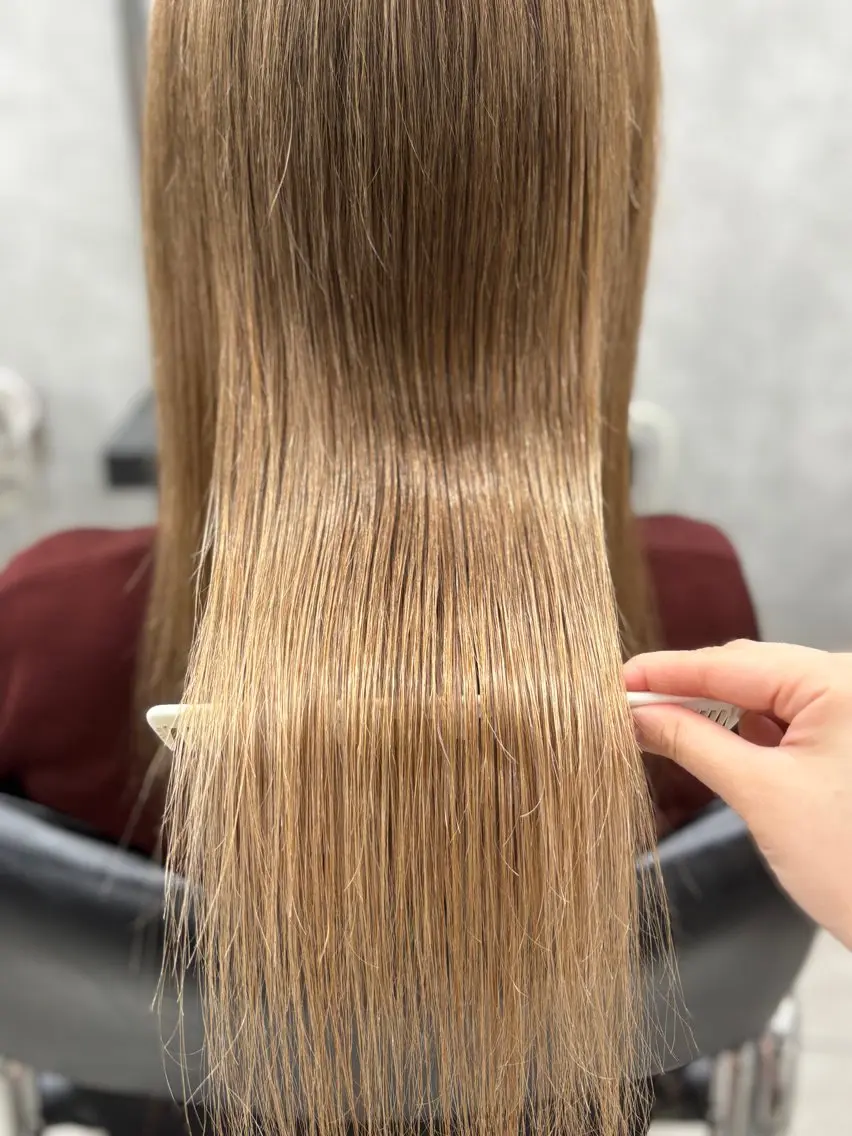 ロング 縮毛矯正 宮尾 星夢のヘアスタイル