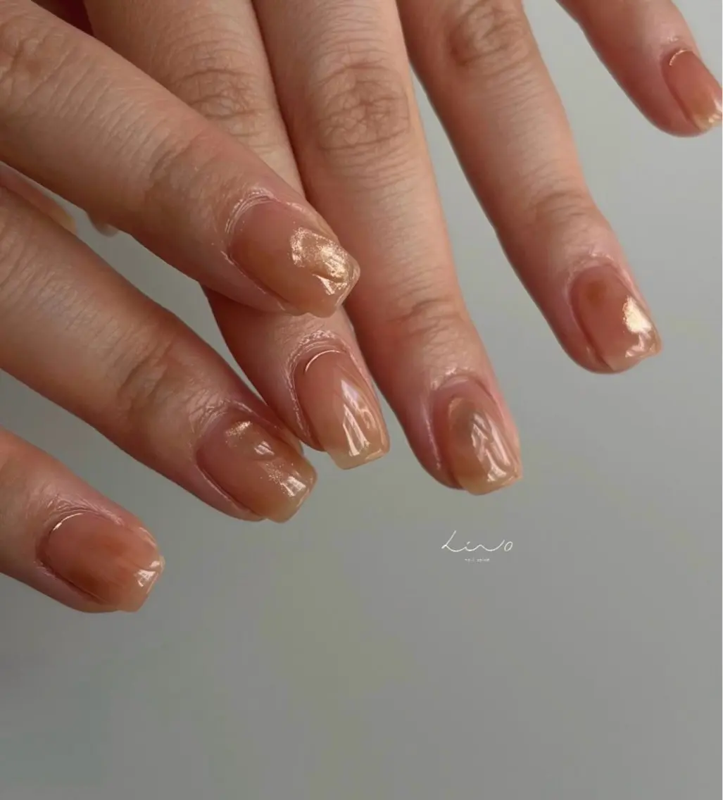 ネイル ニュアンスネイル ショートネイル ハンドネイル nail salon linoのネイルデザイン