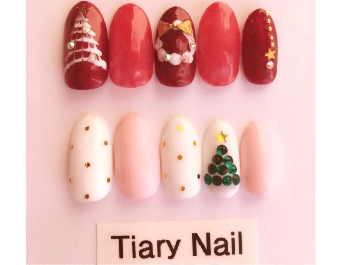ネイル ハンドネイル 💗🪽Tiary Nail🪽💗のネイルデザイン