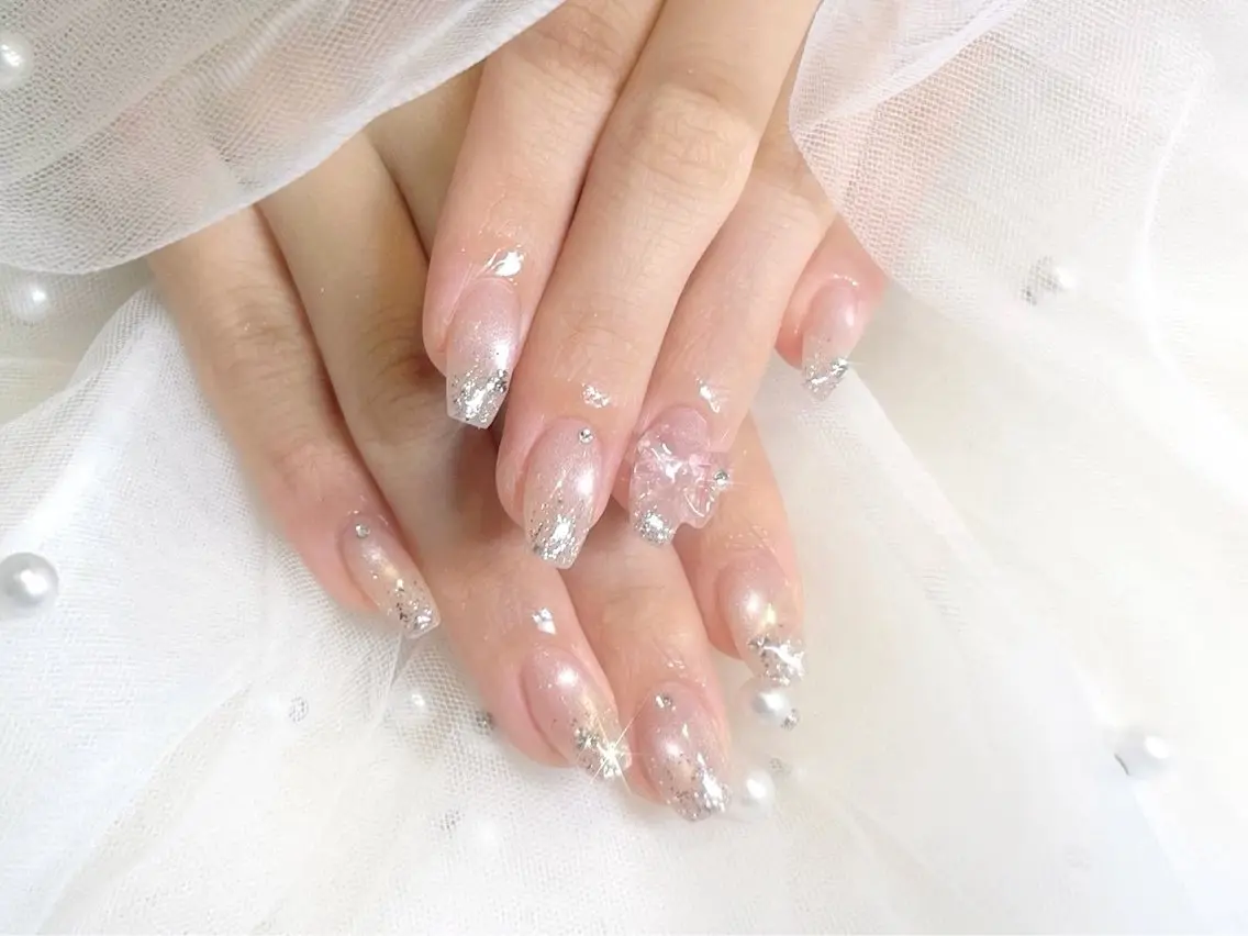 ネイル ハンドネイル ワンホン韓国ちゅるん ネイル✨🎀AMIのネイルデザイン