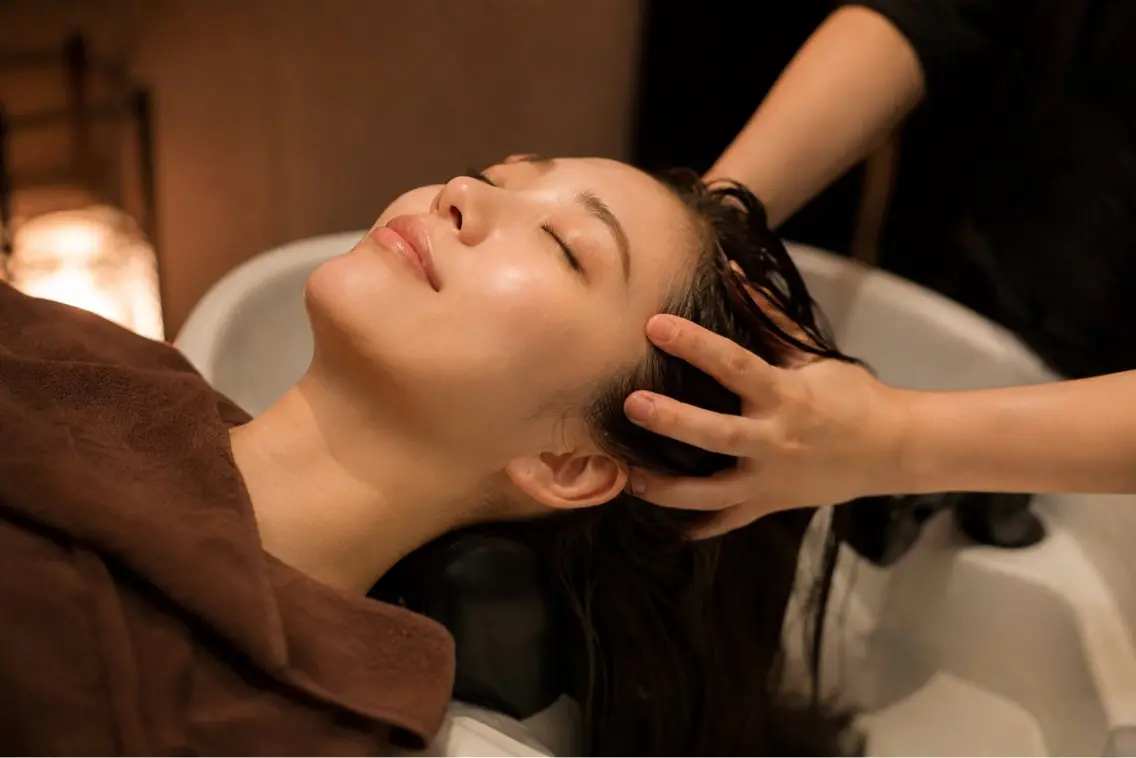 ミディアム メンズ ヘッドスパ 竹葉 如起のヘアスタイル