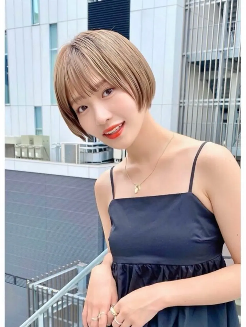 ショート やました もえかのヘアスタイル