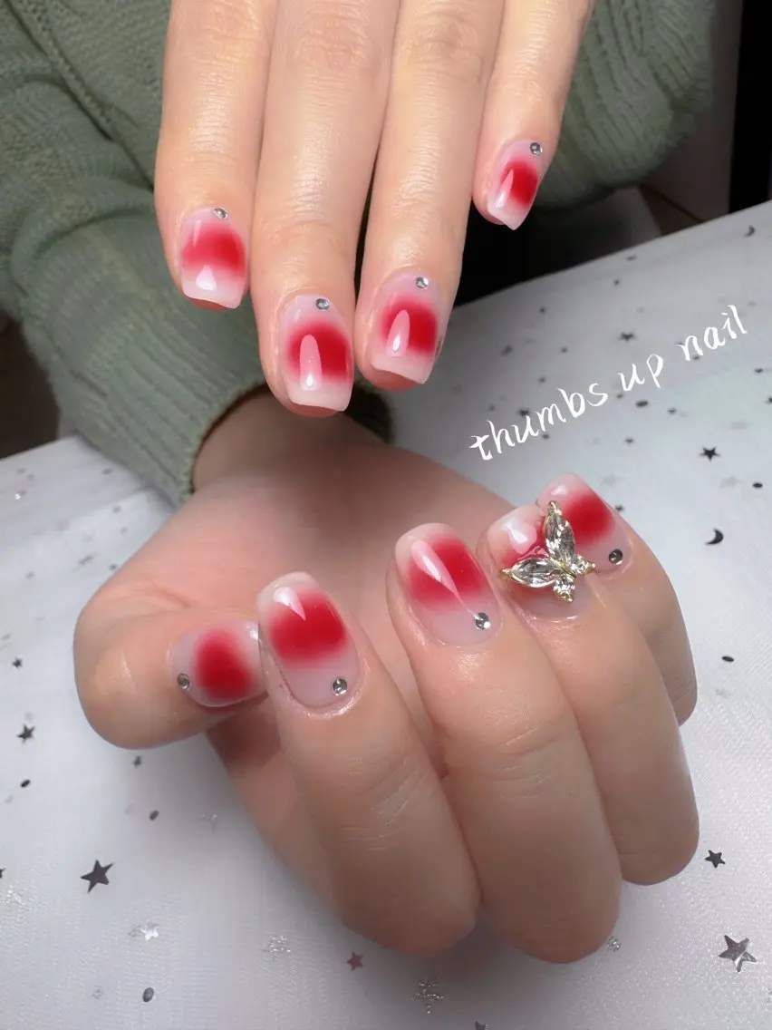 ネイル ハンドネイル 👍thumbs up nail👍のネイルデザイン