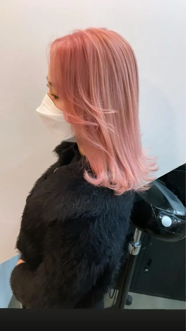 ミディアム カラー みな .share天王寺のヘアスタイル