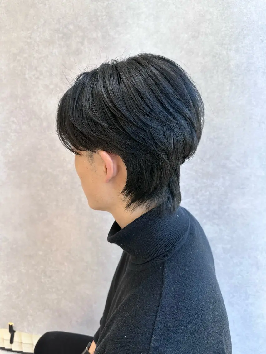 メンズ カット 【𝐀𝐬𝐡大森】 石崎竜祐のヘアスタイル