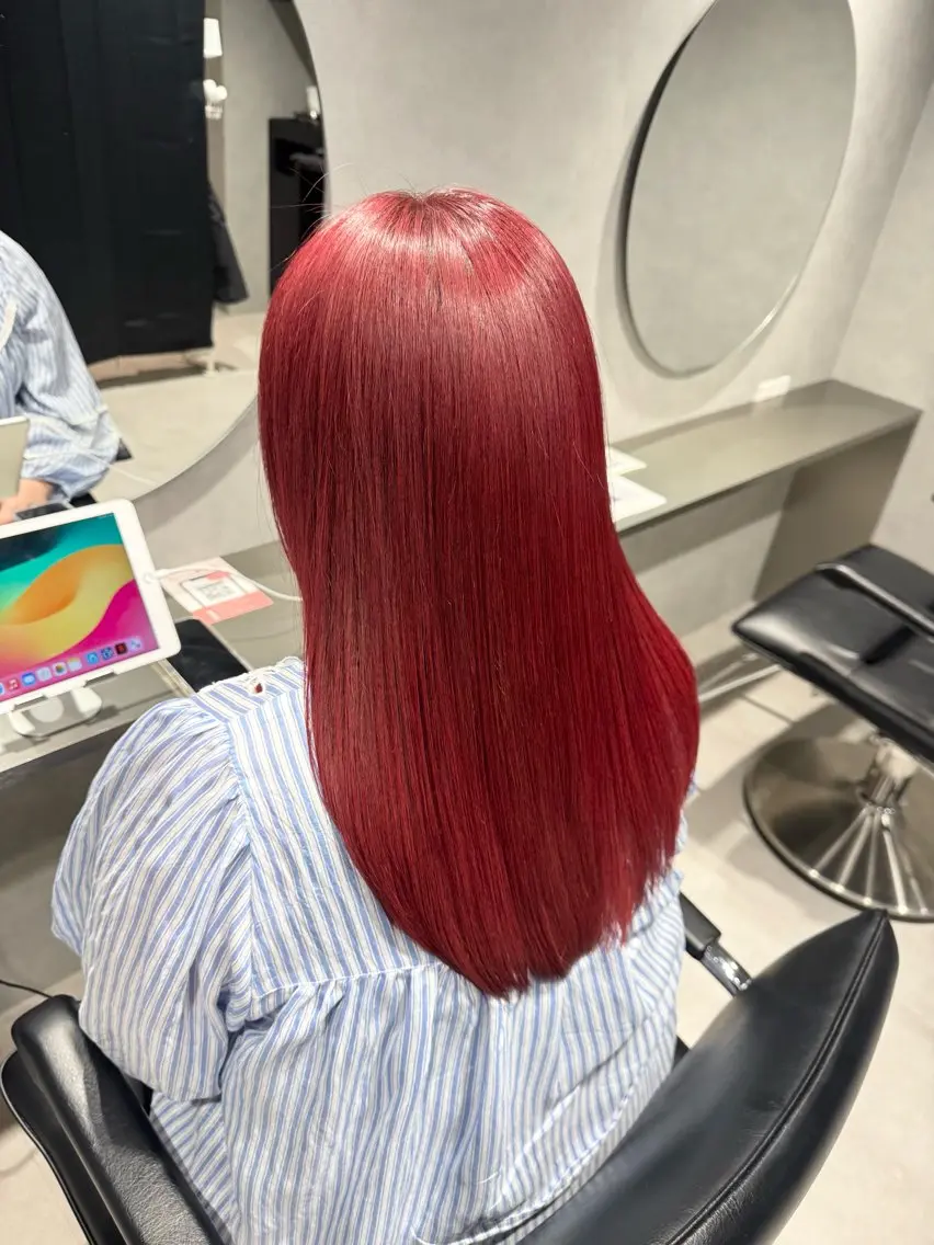 ロング カラー バレイヤージュ ミストバング ベージュカラー ブリーチ 抜きっぱなしブロンド 札幌美容師/ブリーチ /ハイトーン/Doiのヘアスタイル