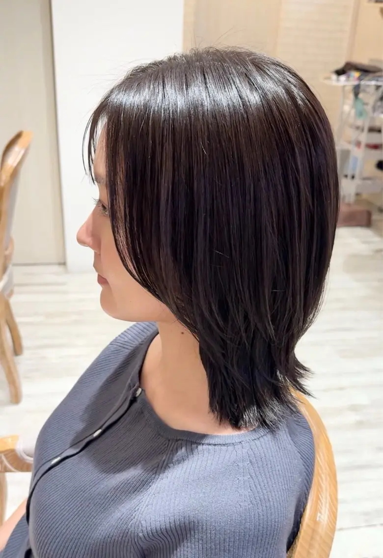 ミディアム レイヤーカット abilita HARUKAのヘアスタイル