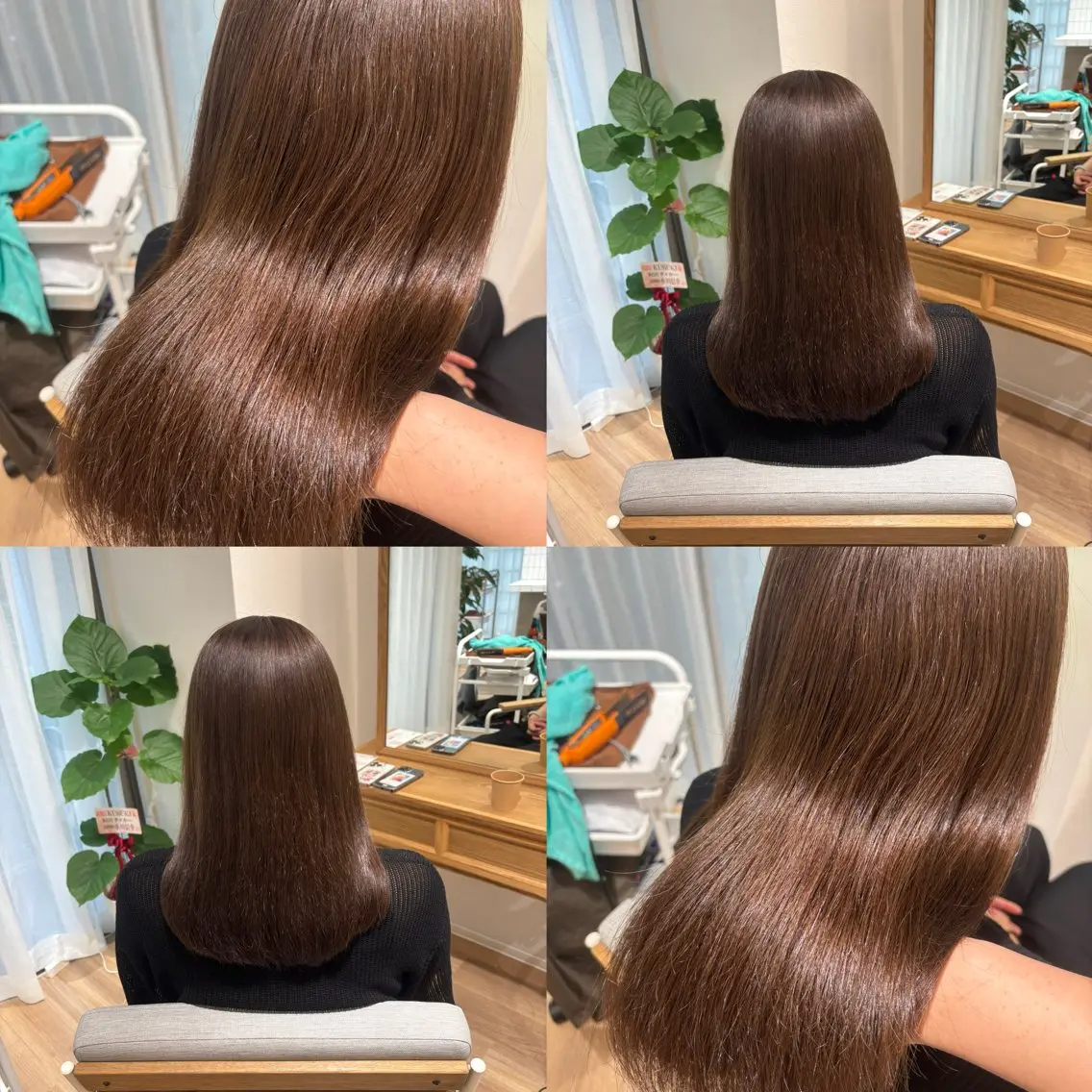 ロング カラー グレージュ カット ヘアカラー トリートメント ヘッドスパ RINNO🌷透明感 カラー/髪質改善のヘアスタイル