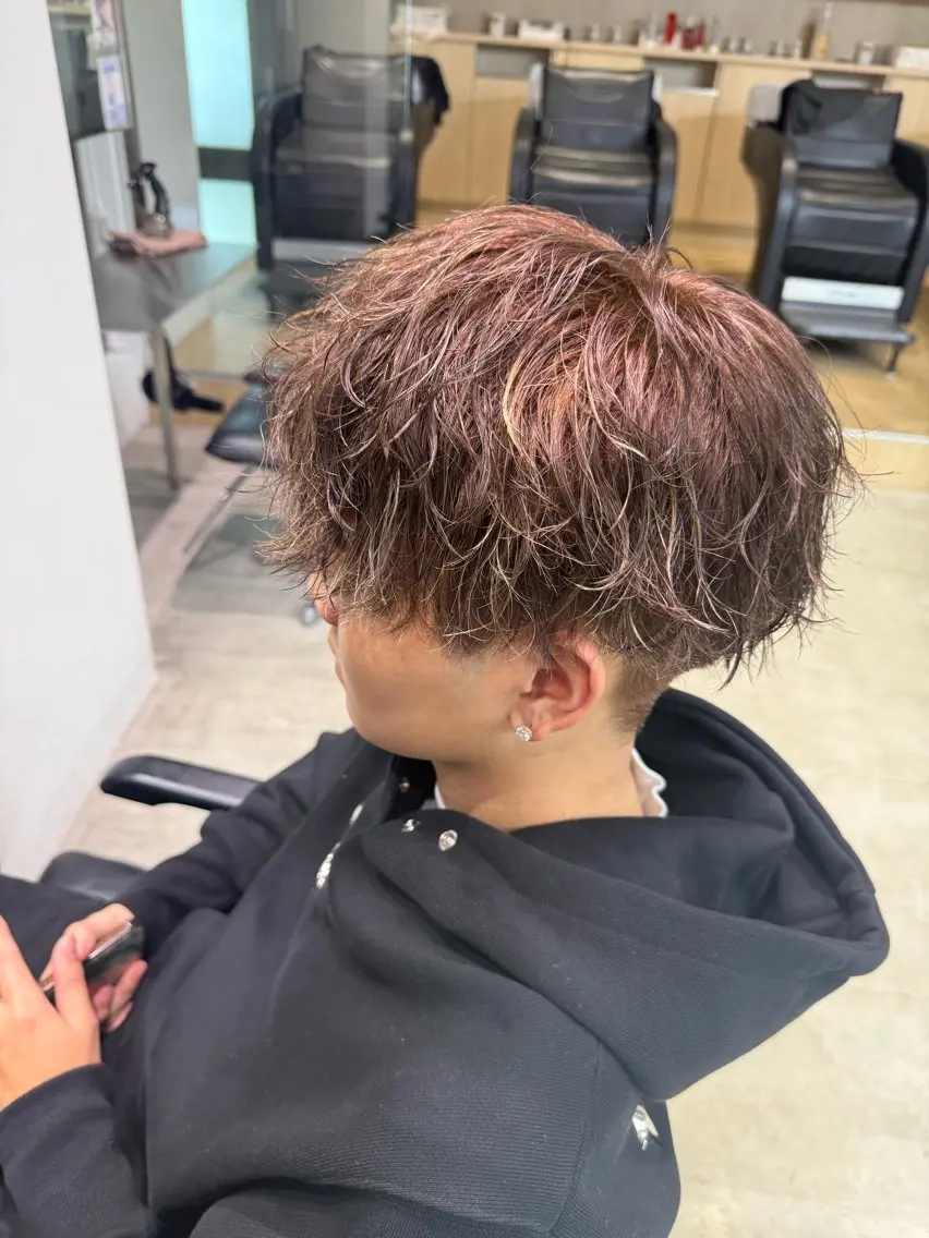 メンズ カット ヘアカラー パーマ fifth天神メンズ カラーパーマ　/りずのヘアスタイル