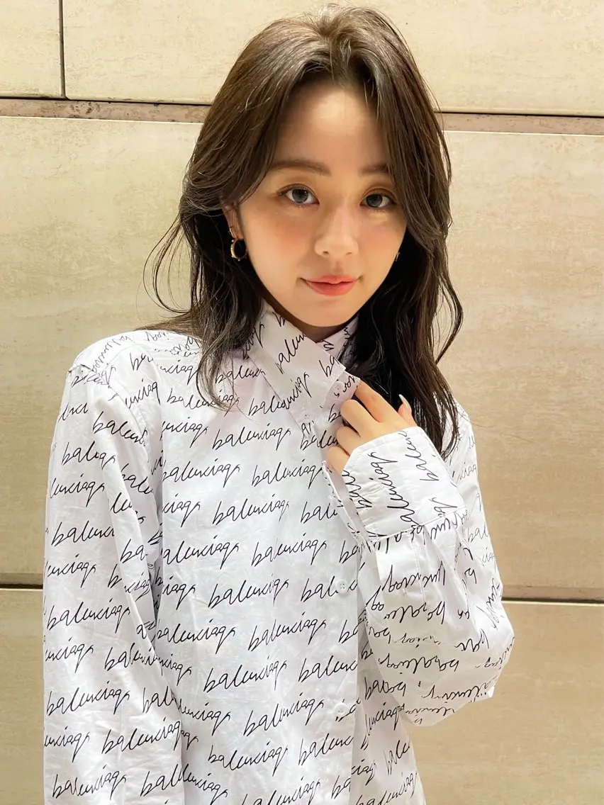 セミロング カラー パーマ ヘアアレンジ 韓国風ヘア カット ヘアカラー トリートメント 髪質改善/韓国風 レイヤー/田村祐樹のヘアスタイル