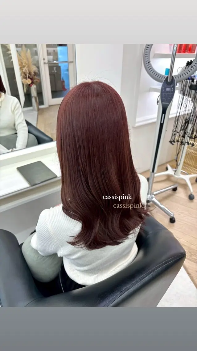 セミロング カラー ヘアカラー ParveMix ♡白神みやびのヘアスタイル