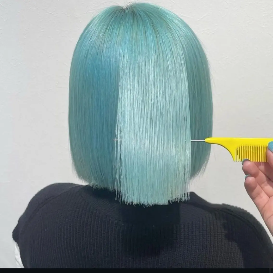 セミロング カラー ブリーチ ケアブリーチ ケアカラー インナーカラー ヘアカラー 縮毛矯正 久木原 ゆりのヘアスタイル