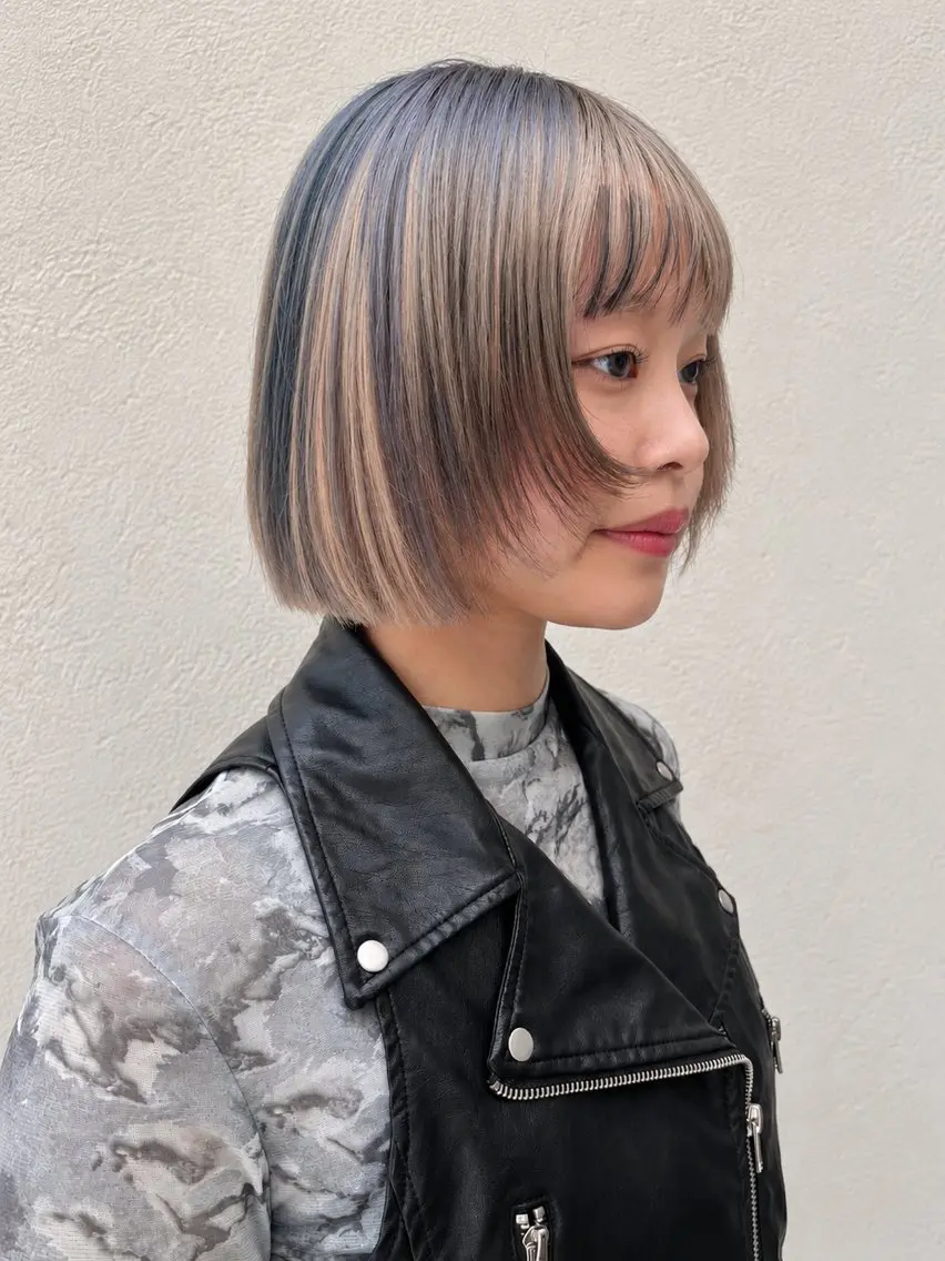 ミディアム カラー カット ヘアカラー パーマ/縮毛矯正 揚村武斗のヘアスタイル