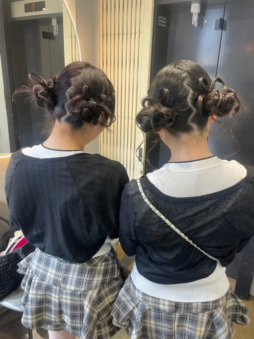 ヘアアレンジ ヘアセット gisel エリナのヘアスタイル