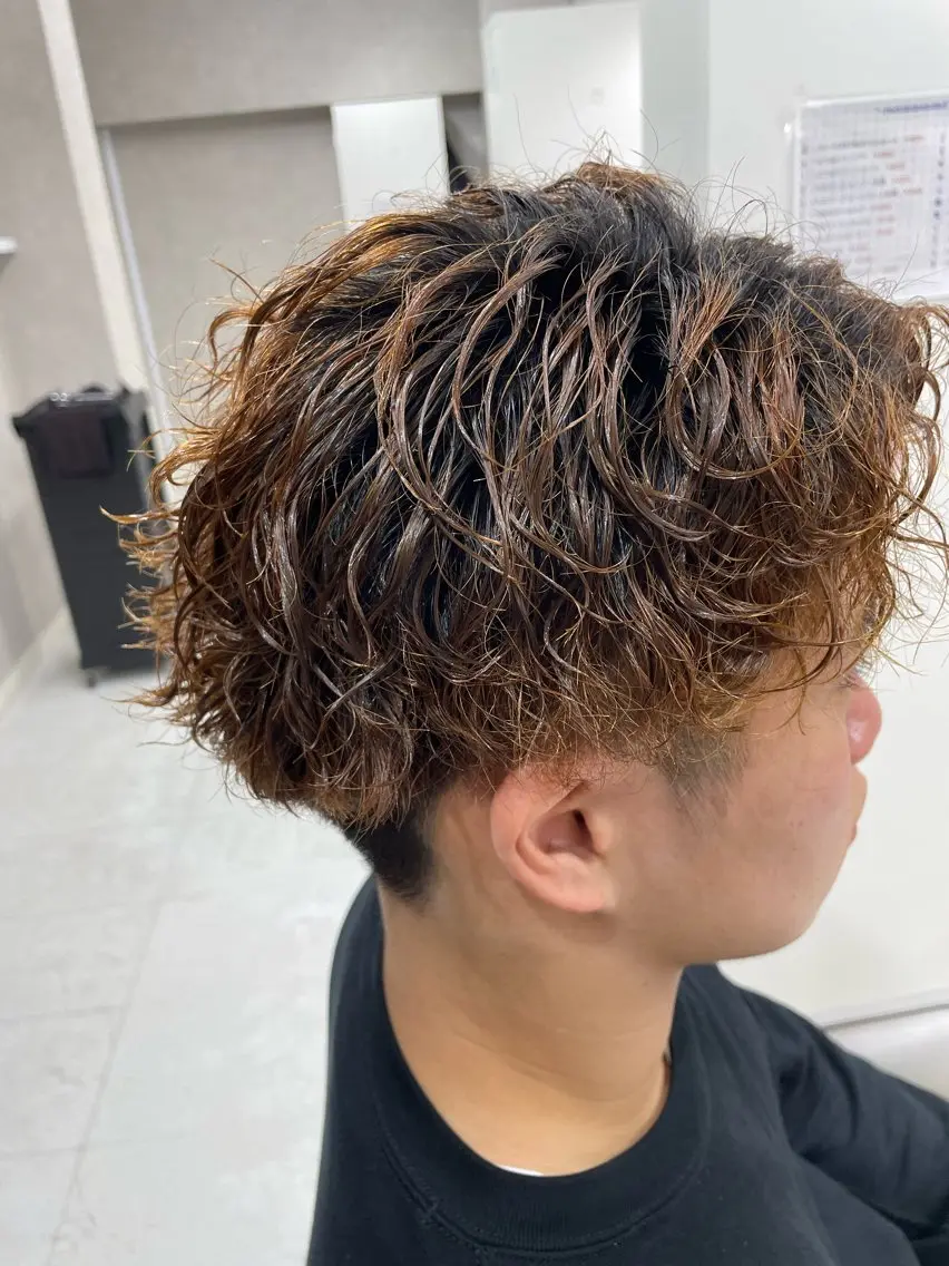 ショート メンズ カット パーマ 工藤 洸のヘアスタイル