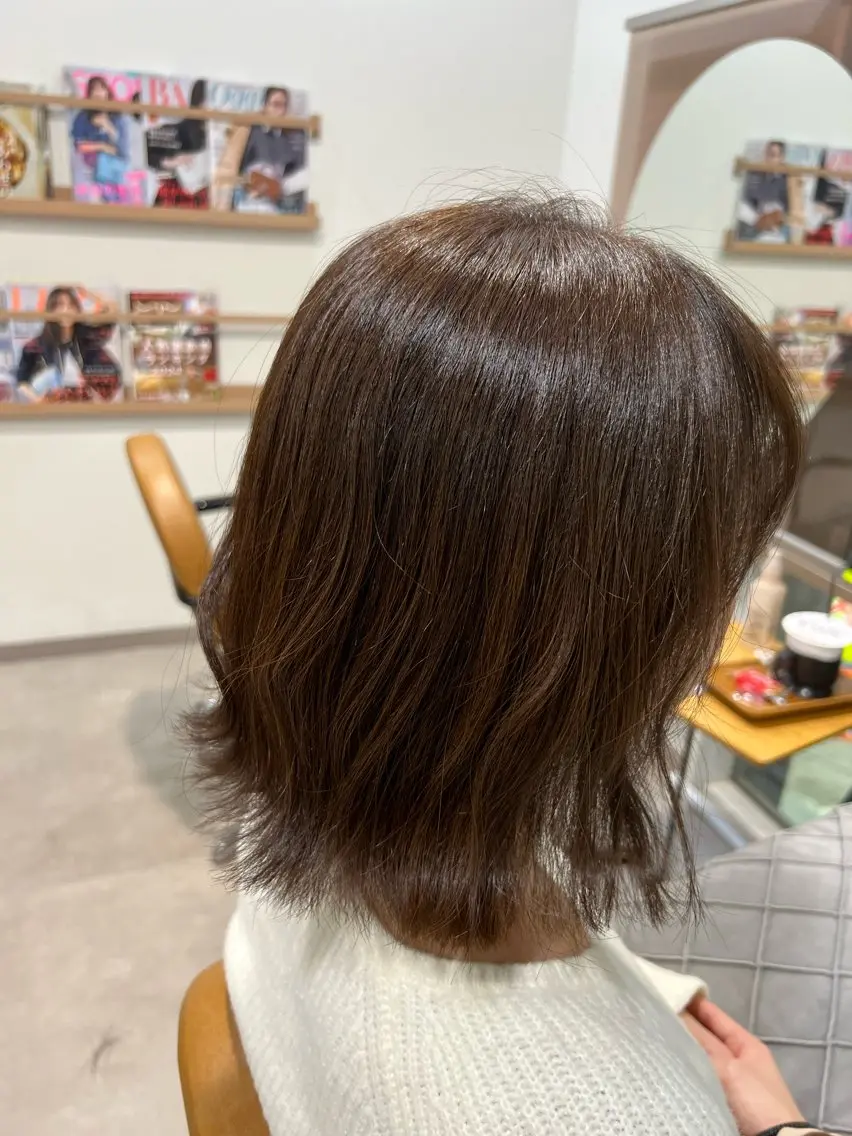 カラー グレージュ ハラダユウカ flower西明石店のヘアスタイル