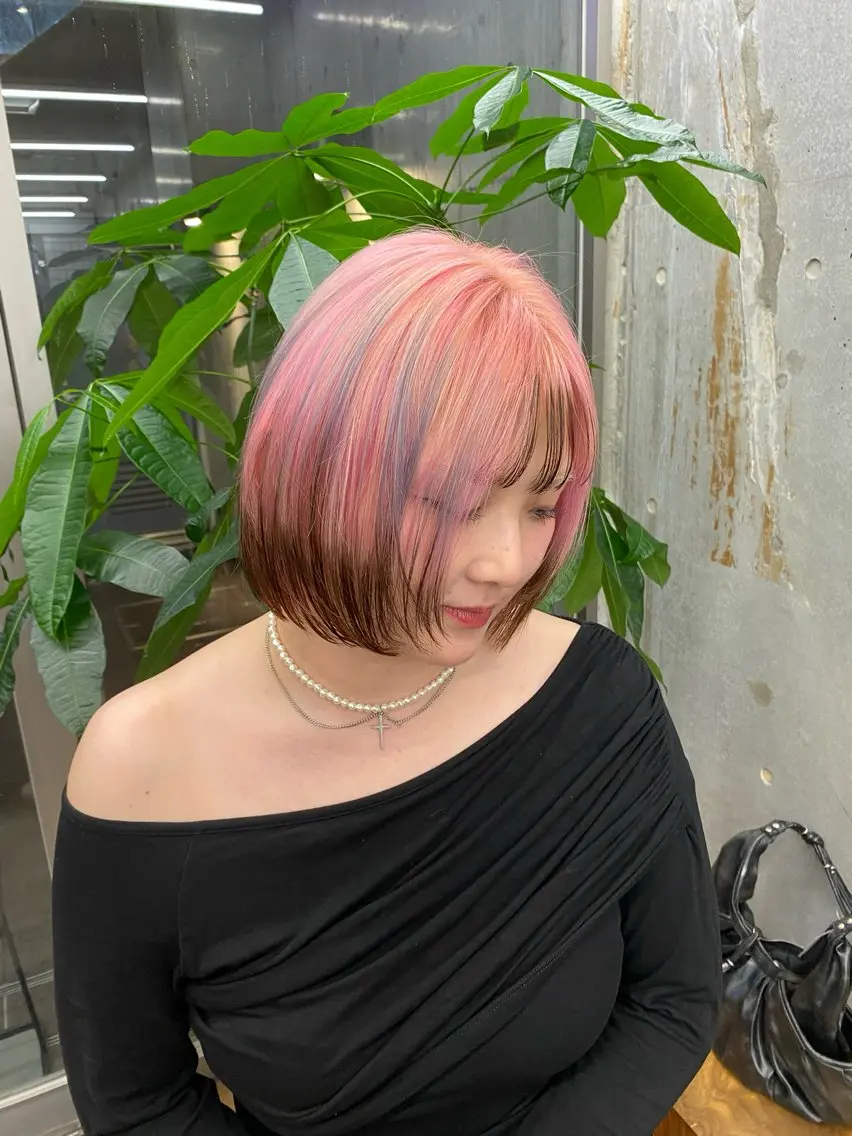 ショート カラー 🌈艶ハイトーン特化 🌈NOZOMUのヘアスタイル