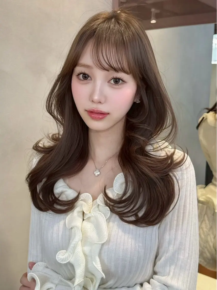 【お出かけ前にオススメ💖】盛れる韓国🇰🇷コテ巻き小顔ヘアセット🎀大宮/韓国/コテ巻きヘの写真
