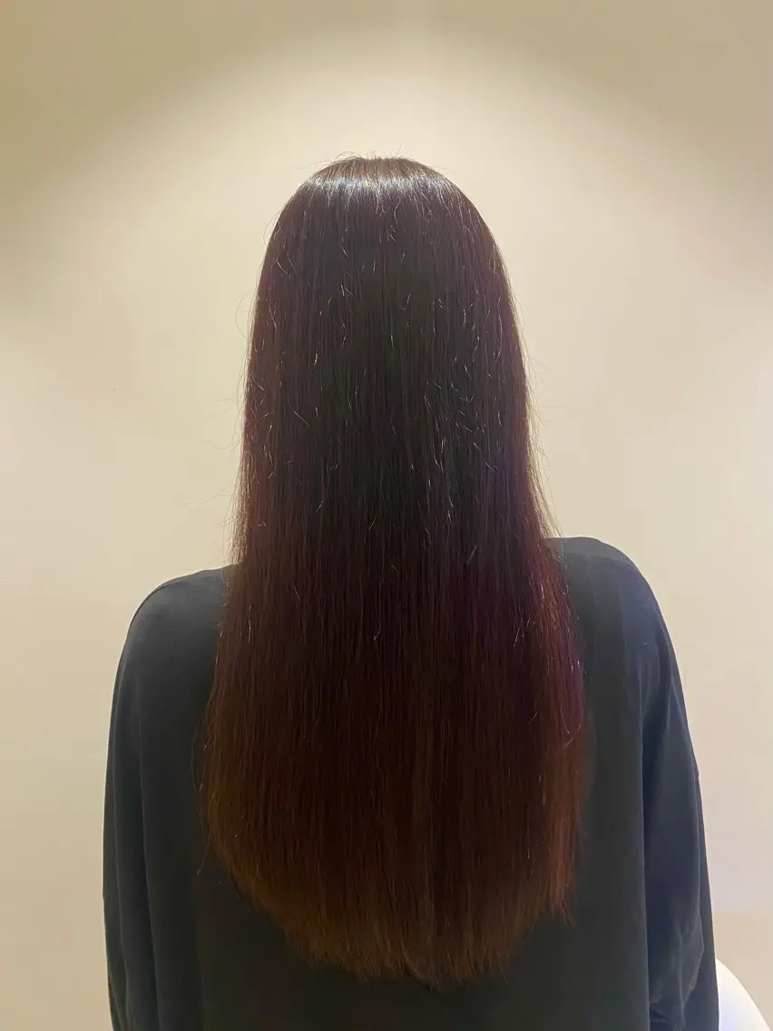 ロング カラー カット ヘアカラー トリートメント 🌹艶髪カラー🌹 津田晴加【西荻窪】のヘアスタイル