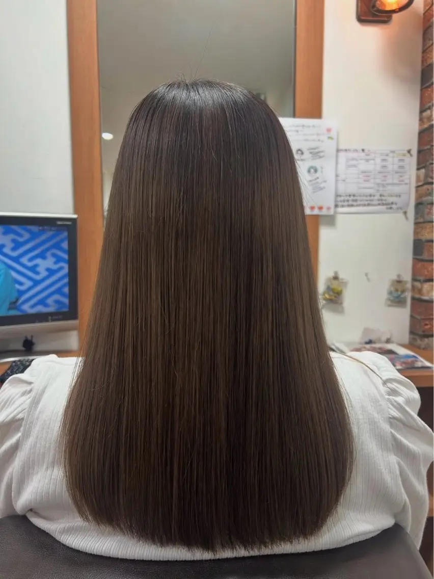 シャンプー+炭酸デトックス+柔トリートメント+超音波アイロンの写真